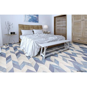 Пробковое покрытие Corkstyle Chevron Blue